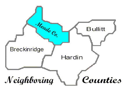Counties adjoining Meade Co.